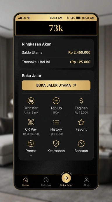 Tampilan link alternatif 73k