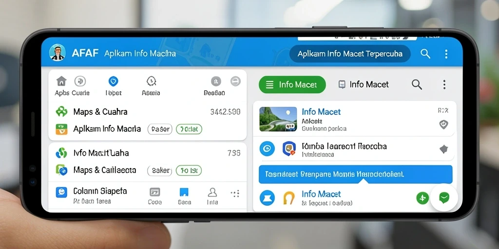 Antarmuka aplikasi AFAF menampilkan informasi kemacetan secara jelas dan informatif.