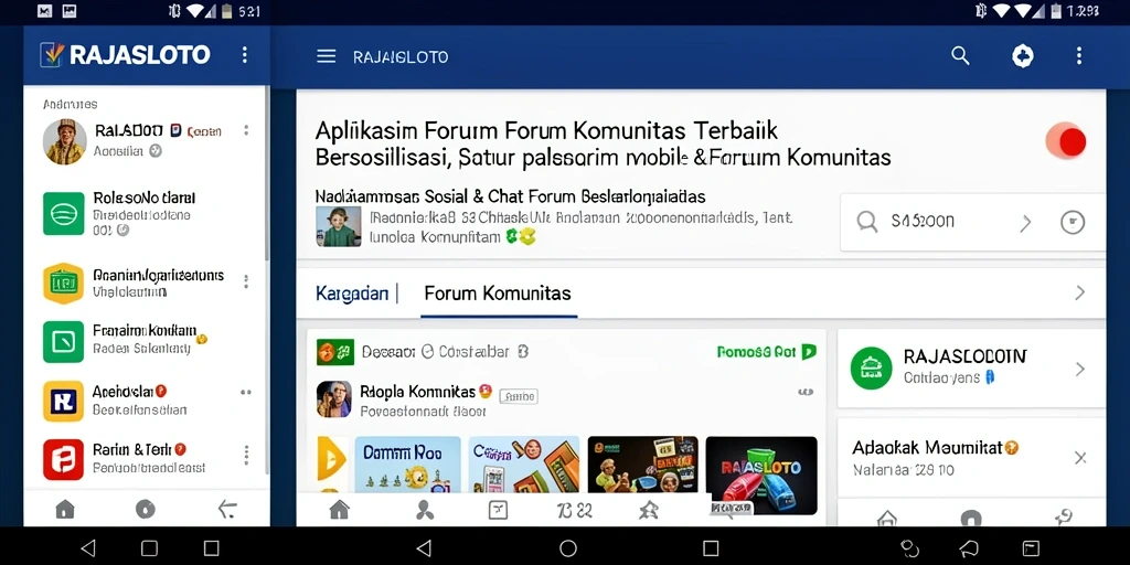 Antarmuka pengguna RAJASLOTO yang ramah dan menarik.