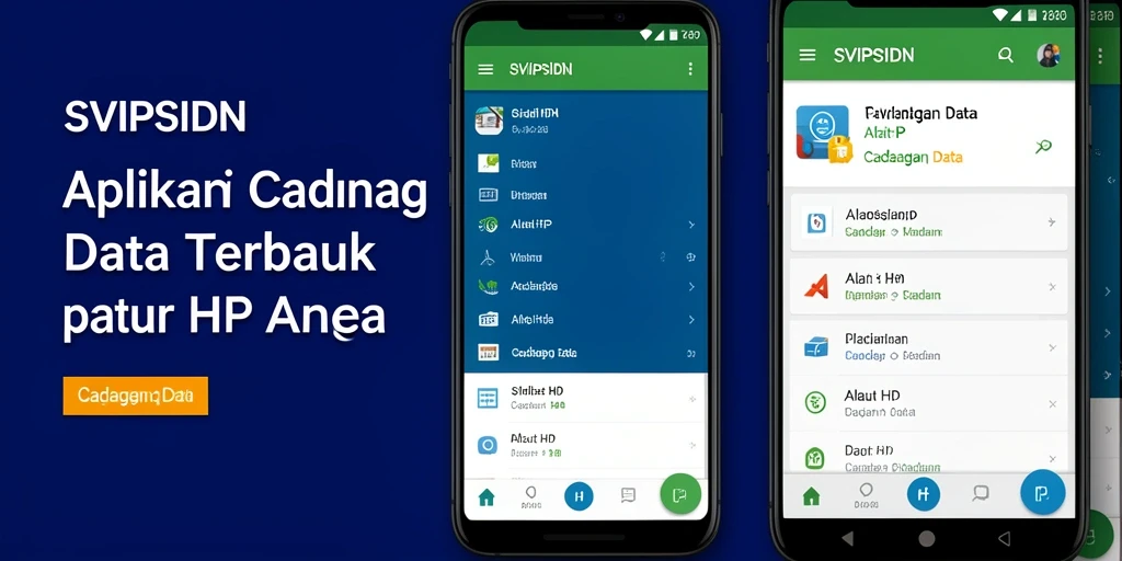Antarmuka SVIPSIDN yang sederhana dan intuitif untuk cadangan data.